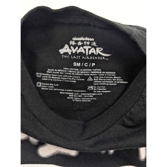 Nickelodeon Avatar The Last Air bender Black Graphic T-Shirt Women's Size Small - Picture 2 of 5